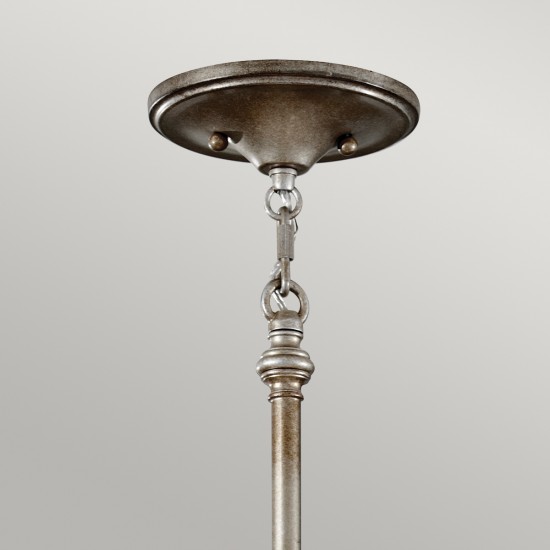 Candelabru Lucia Feiss de la Elstead E27, Argintiu, Fe-Lucia-P-E-2Tr, UK