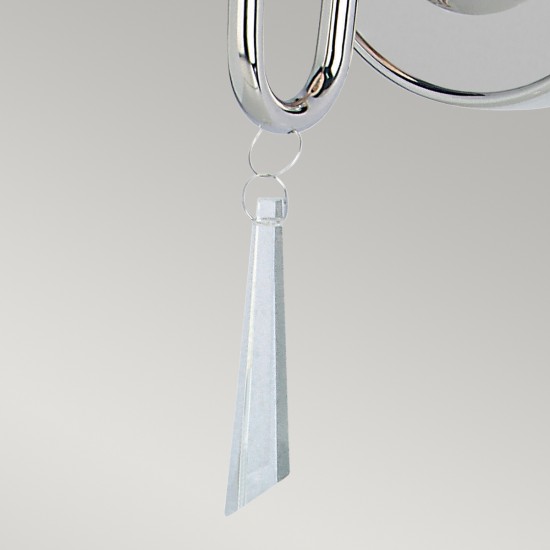 Aplica Finsbury Park de la Elstead E14, Nichel, Fp1-Pol-Nickel, UK