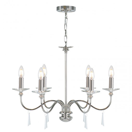 Candelabru Finsbury Park de la Elstead E14, Nichel, Fp6-Pol-Nickel, UK