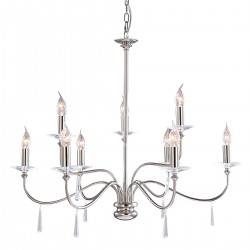 Candelabru Finsbury Park de la Elstead E14, Nichel, Fp9-Pol-Nickel, UK