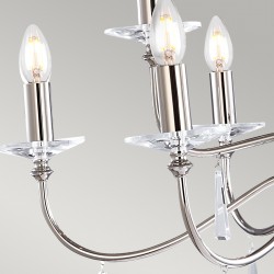 Candelabru Finsbury Park de la Elstead E14, Nichel, Fp9-Pol-Nickel, UK