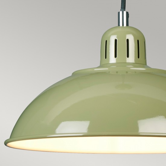 Pendul Franklin de la Elstead E27, Verde, Franklin-P-Grn, UK