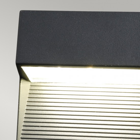 Aplica Exterior Freyr de la Elstead LED, Grafit, Freyr-Sq, UK