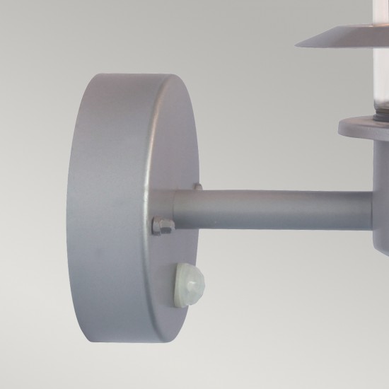 Aplica Exterior Helsingor de la Elstead E27, Argintiu, Helsingor-Pir, UK