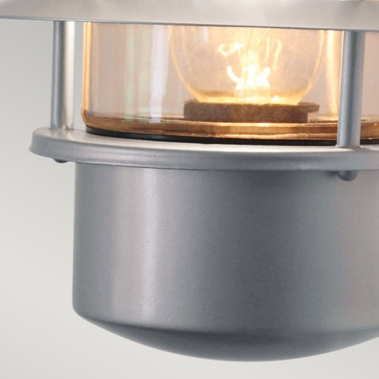 Aplica Exterior Helsingor de la Elstead E27, Argintiu, Helsingor, UK