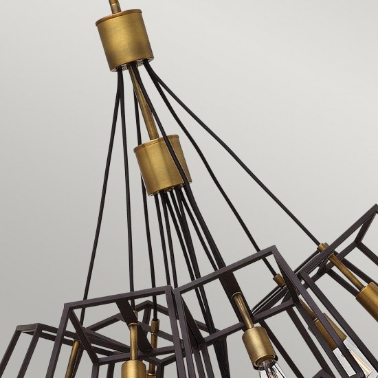Candelabru Fu Lighton Hinkley de la Elstead E27, Bronz, Hk-Fulton-13P, UK