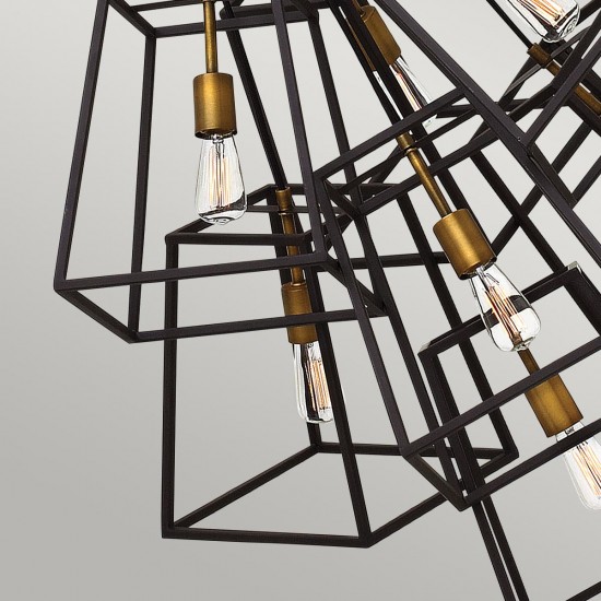 Candelabru Fu Lighton Hinkley de la Elstead E27, Bronz, Hk-Fulton-7P, UK