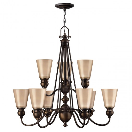 Candelabru Mayflower Hinkley de la Elstead E27, Bronz, Hk-Mayflower9, UK
