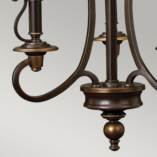 Candelabru Plymouth Hinkley de la Elstead E14, Bronz, Hk-Plymouth3, UK