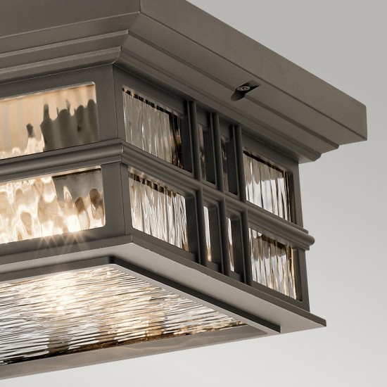 Plafoniera Exterior Beacon Square Kichler de la Elstead E27, Bronz, Kl-Beacon-Square-F-Oz, UK