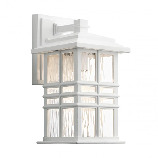 Aplica Exterior Beacon Square Kichler de la Elstead E27, Alb, Kl-Beacon-Square-S-Wht, UK