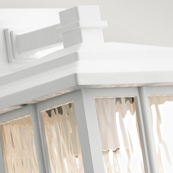 Aplica Exterior Beacon Square Kichler de la Elstead E27, Alb, Kl-Beacon-Square-S-Wht, UK
