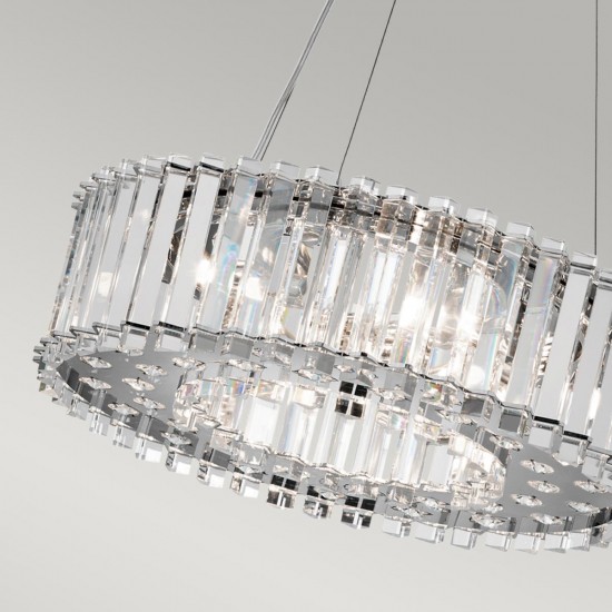 Suspensie Crystal Skye Kichler de la Elstead G9, Crom, Kl-Crystal-Skye-P-A, UK