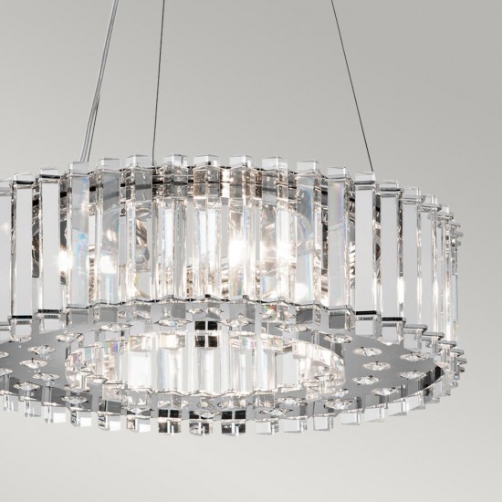 Suspensie Crystal Skye Kichler de la Elstead G9, Crom, Kl-Crystal-Skye-P-A, UK