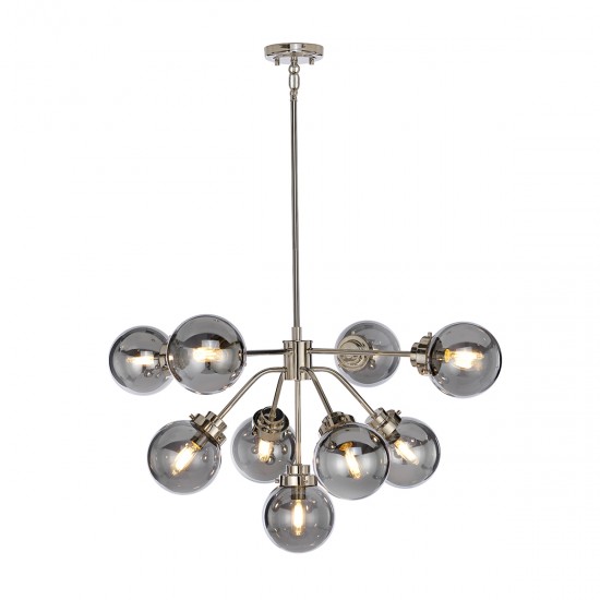Candelabru Kula de la Elstead E14, Nichel, Kula9, UK