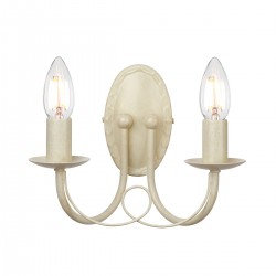 Aplica Minster de la Elstead E14, Ivory, Mn2-Iv-Gold, UK