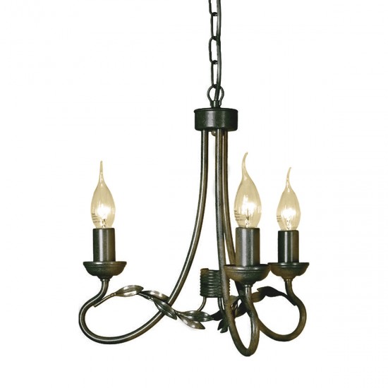 Candelabru Olivia de la Elstead E14, Auriu, Ov3-Blk-Gold, UK
