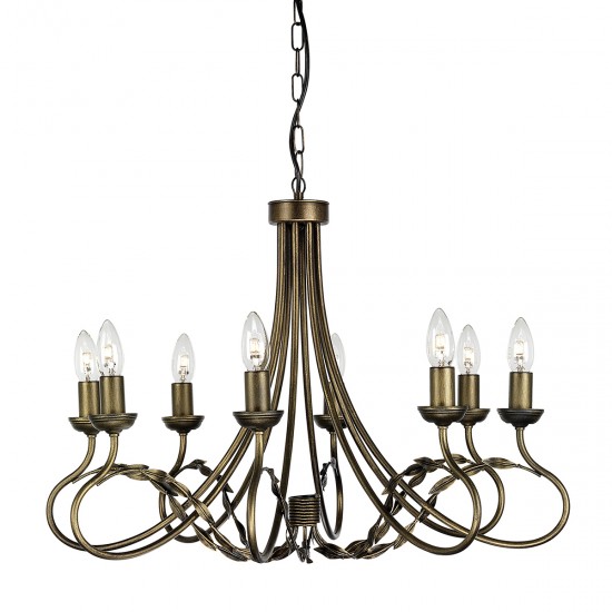 Candelabru Olivia de la Elstead E14, Auriu, Ov8-Blk-Gold, UK
