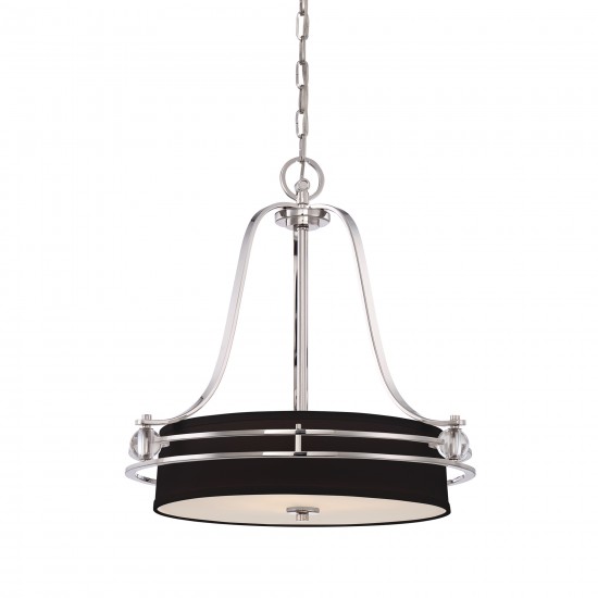 Pendul Uptown Gotham Quoizel de la Elstead E27, Argintiu, Qz-Gotham-P, UK