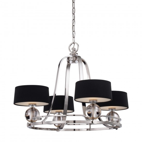 Candelabru Uptown Gotham Quoizel de la Elstead G9, Argintiu, Qz-Gotham4, UK
