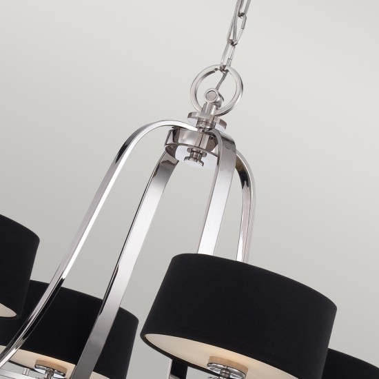 Candelabru Uptown Gotham Quoizel de la Elstead G9, Argintiu, Qz-Gotham4, UK