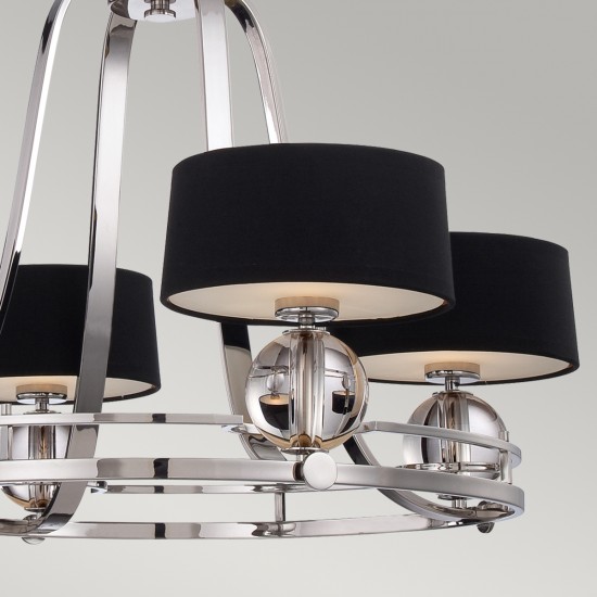 Candelabru Uptown Gotham Quoizel de la Elstead G9, Argintiu, Qz-Gotham4, UK