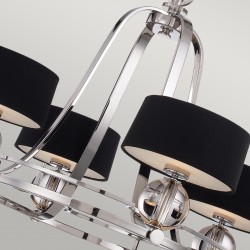 Candelabru Uptown Gotham Quoizel de la Elstead G9, Argintiu, Qz-Gotham4, UK