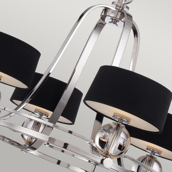 Candelabru Uptown Gotham Quoizel de la Elstead G9, Argintiu, Qz-Gotham4, UK