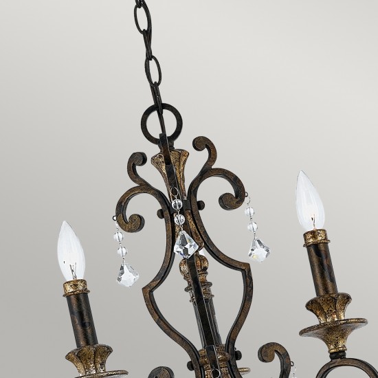 Candelabru Marquette Quoizel de la Elstead E14, Bronz, Qz-Marquette3, UK