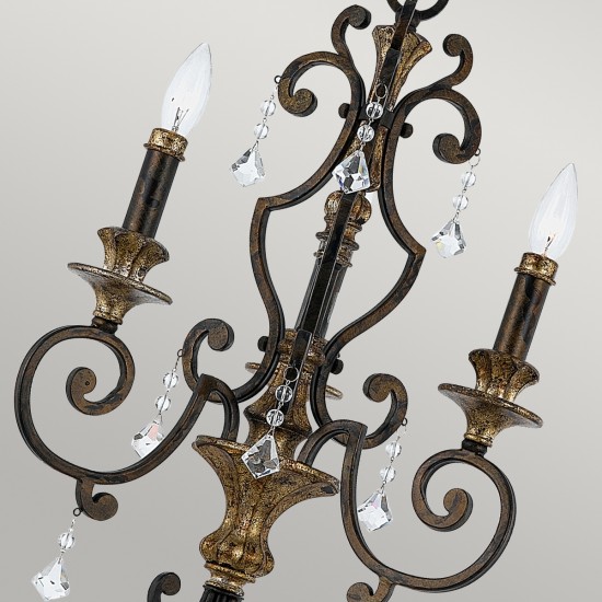 Candelabru Marquette Quoizel de la Elstead E14, Bronz, Qz-Marquette3, UK