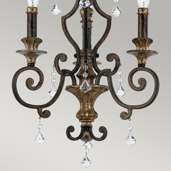 Candelabru Marquette Quoizel de la Elstead E14, Bronz, Qz-Marquette3, UK