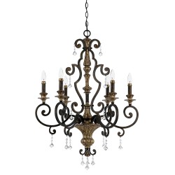 Candelabru Marquette Quoizel de la Elstead E14, Bronz, Qz-Marquette6-A, UK