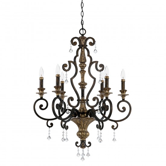 Candelabru Marquette Quoizel de la Elstead E14, Bronz, Qz-Marquette6-A, UK