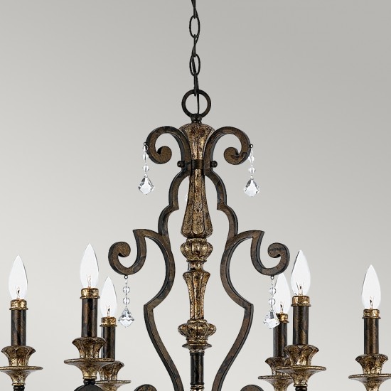 Candelabru Marquette Quoizel de la Elstead E14, Bronz, Qz-Marquette6-A, UK