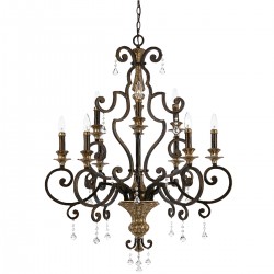 Candelabru Marquette Quoizel de la Elstead E14, Bronz, Qz-Marquette9, UK