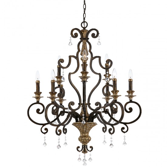 Candelabru Marquette Quoizel de la Elstead E14, Bronz, Qz-Marquette9, UK
