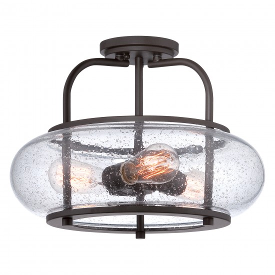 Plafoniera Trilogy Quoizel de la Elstead E27, Bronz, Qz-Trilogy-Sf-M, UK