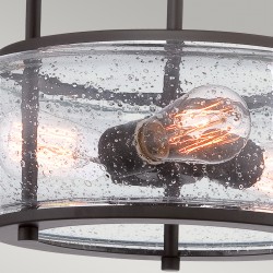 Plafoniera Trilogy Quoizel de la Elstead E27, Bronz, Qz-Trilogy-Sf-M, UK