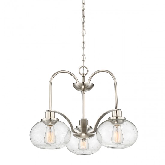 Candelabru Trilogy Quoizel de la Elstead E27, Nichel, Qz-Trilogy3-Bn, UK