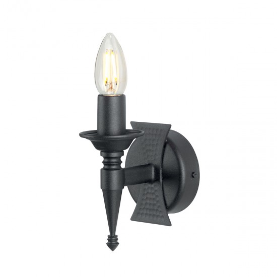Aplica Saxon de la Elstead E14, Negru, Sax1-Blk, UK