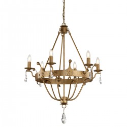 Candelabru Windsor de la Elstead E14, Auriu, Windsor6-Gold, UK