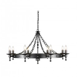Candelabru Warwick de la Elstead E14, Negru, Wr8-Graphite, UK