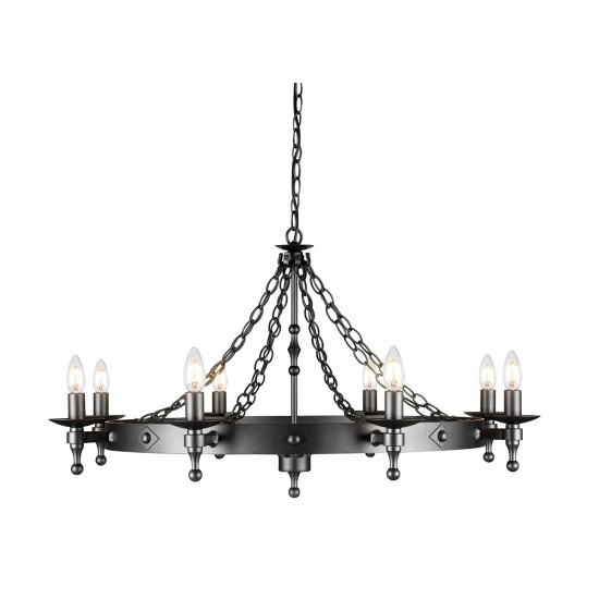Candelabru Warwick de la Elstead E14, Negru, Wr8-Graphite, UK