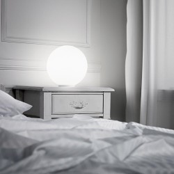 Veioza Ideal Lux Mapa Bianco Tl1 D30 E27, Alb, 009131, Italia