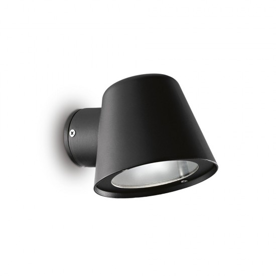 Aplica Exterior Ideal Lux Gas Ap1 Nero Gu10, Negru, 020228, Italia