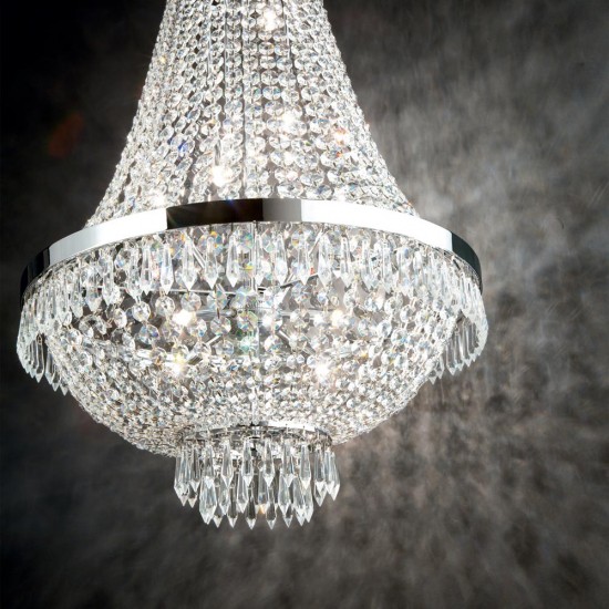 Candelabru Ideal Lux Caesar Sp6 Cromo G9, Crom, 033532, Italia