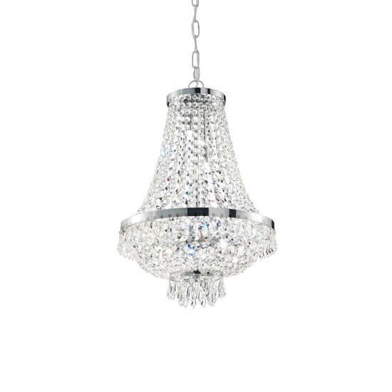 Candelabru Ideal Lux Caesar Sp6 Cromo G9, Crom, 033532, Italia