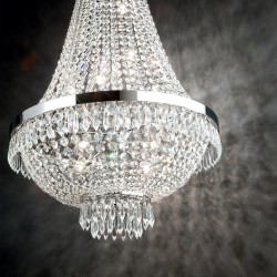 Candelabru Ideal Lux Caesar Sp9 Cromo G9, Crom, 041827, Italia