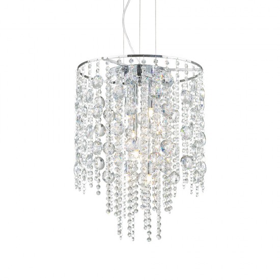 Suspensie Ideal Lux Evasione Sp8 G9, Crom, 044774, Italia