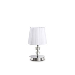 Veioza Ideal Lux Pegaso Tl1 Small Bianco E14, Argintiu, 059266, Italia